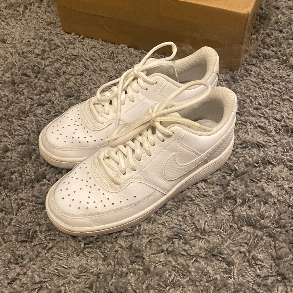 White Nike sneakers